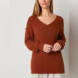 Stylus Womens V Neck Long Sleeve Pullover Sweater size xxl